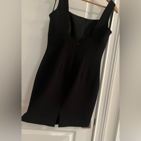 Andrea Polizzi for Rex Lester petite Sz. 12 square neckline dress black - Picture 7 of 9